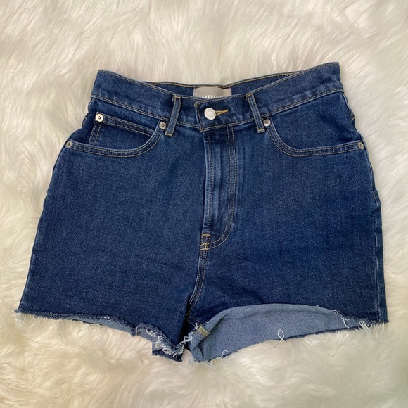 298 Everlane The Way High Denim Short size 26 - Picture 7 of 13